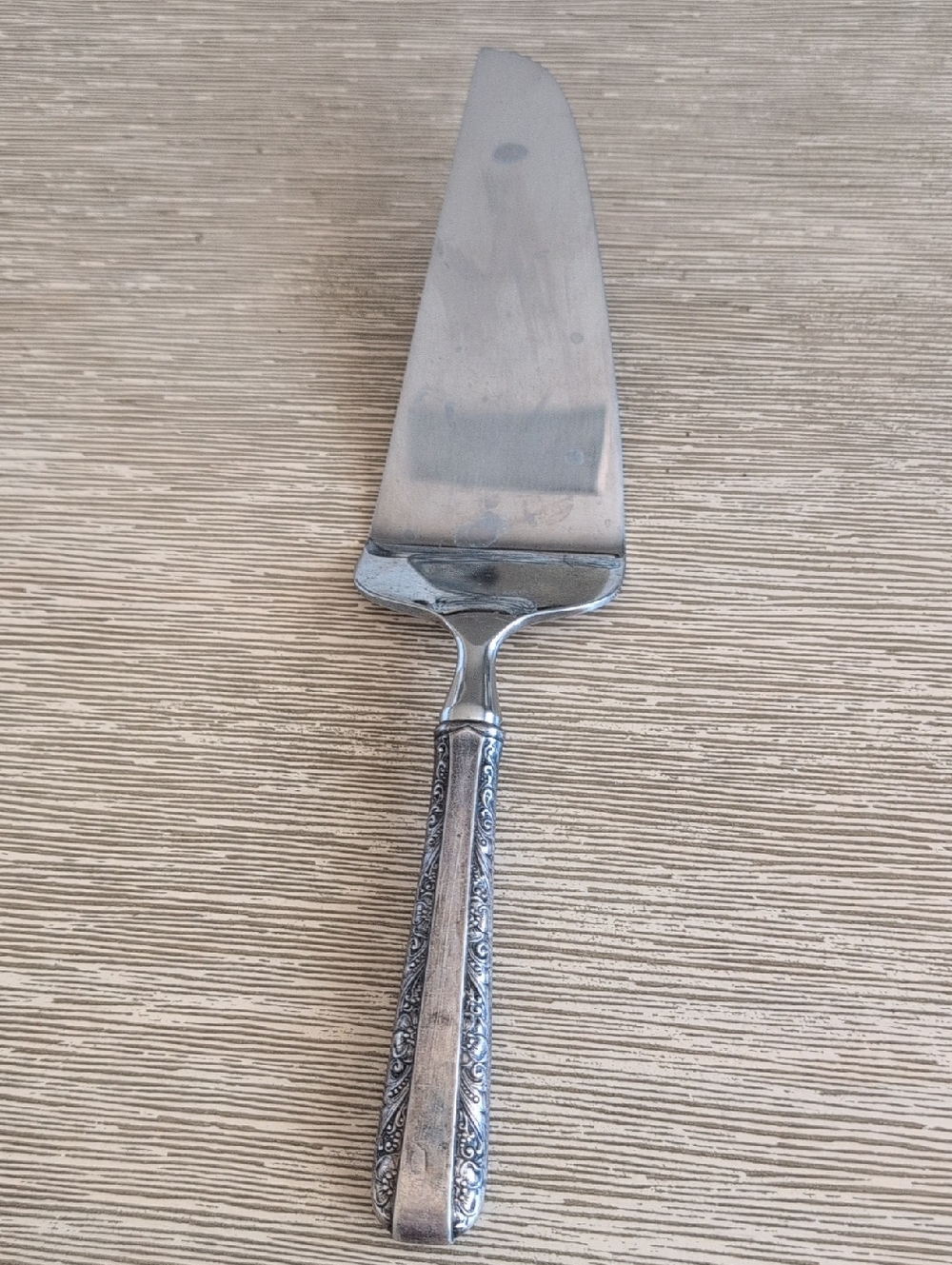 Vintage Towle Sterling Silver Pie Cake Server with Ornate Handle